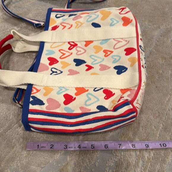 Rare BRIGHTON Red White and You Mini Canvas Tote - LIKE NEW! Perfect for V-Day - Picture 10 of 10
